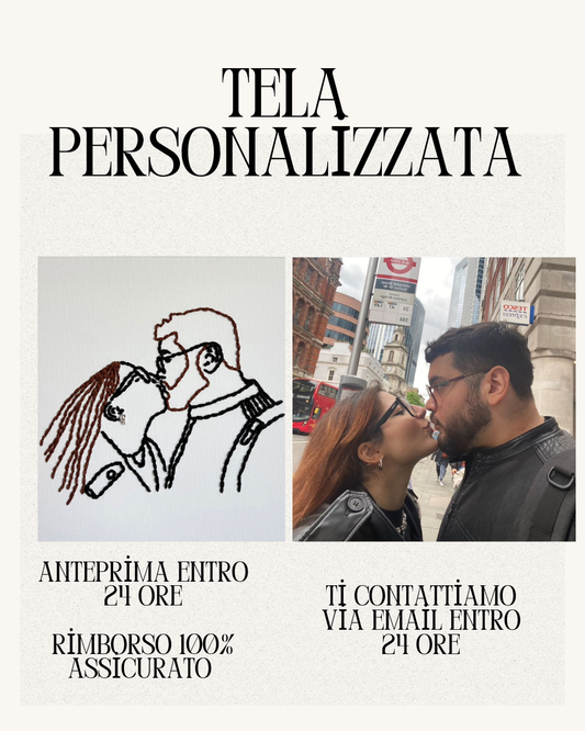 Tela personalizzata - anteprima via email entro 24 ore.